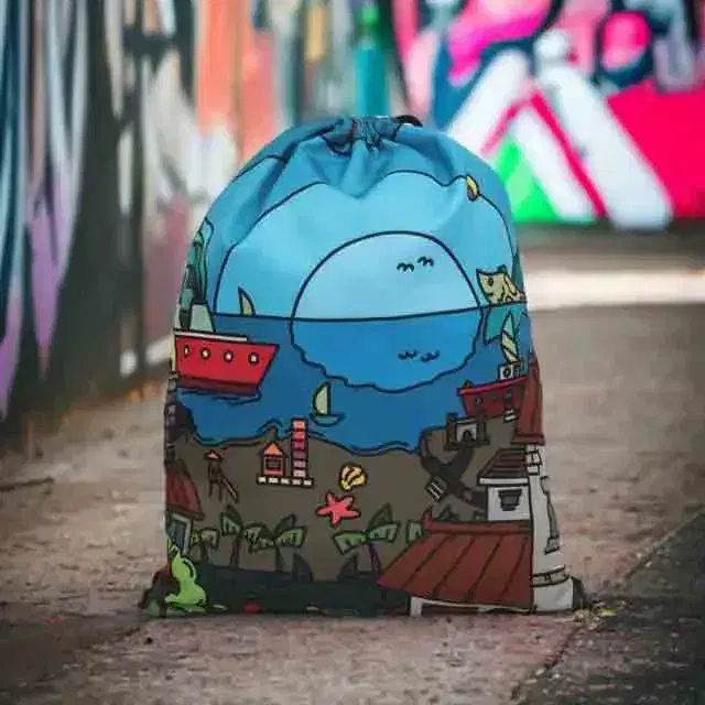 AOP Drawstring Bag